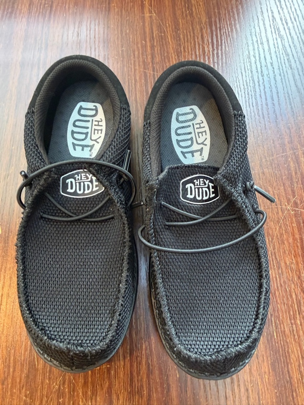 NWOT Black hey dude slip on sneakers size 13